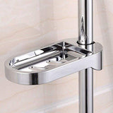 Shower Rail Clip-on Bathroom Soap Holder Soap Dish, Corrosion resistant, ideal for the bathroom or toilet(Fit for 24mm Tube)