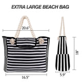 Extra Large Beach Bags Waterproof Sandproof For Summer Vacation Must Have  Extra Large Waterproof Canvas Beach