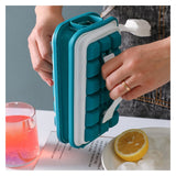 1pc 18 Grids Ice Ball Maker, Reusable Ice Cube Mold, Silicone Ice Cube Tray, Kitchen Bar Accessories Gadgets,Green In Australia - Darrahopens