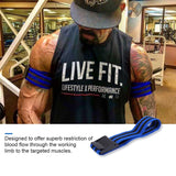 2PCS Booty Bands for Working Out, Adjustable Velcro Occlusion Resistance Bands BFR Training Bands for Glutes & Hip Building