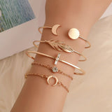 5PCS Presents Multi Layered Adjustable Bracelet Set for Girls and Women for Girl Friend Valentine Gift Gift for Sister In Australia - Darrahopens