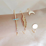 5PCS Presents Multi Layered Adjustable Bracelet Set for Girls and Women for Girl Friend Valentine Gift Gift for Sister In Australia - Darrahopens