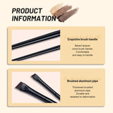 2PCS， Fine Angled Eyeliner Brushes, Eye Liner brush, Ultra Thin Slanted Flat Angle for Beauty Cosmetic Tool