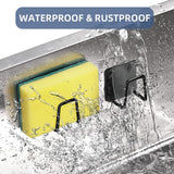 2PCS Sponge Holders for Kitchen Sink,Strong Adhesive Sink Sponge Holder - SUS304 Stainless Steel Waterproof Sponge Holder Sink Caddy In Australia - Darrahopens