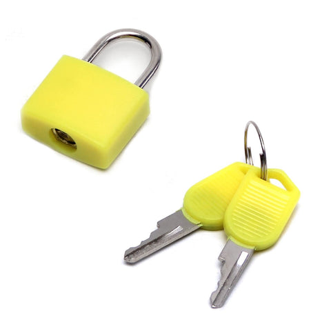 2PCS， Keyed Padlock ABS Keyed Padlock Anti Rust Lock, Zinc Alloy Padlocks with 2 Keys DIY Furniture Hardware