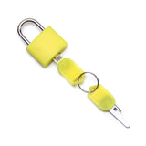 2PCS， Keyed Padlock ABS Keyed Padlock Anti Rust Lock, Zinc Alloy Padlocks with 2 Keys DIY Furniture Hardware