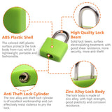 2PCS， Keyed Padlock ABS Keyed Padlock Anti Rust Lock, Zinc Alloy Padlocks with 2 Keys DIY Furniture Hardware