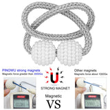 Curtain Straps 1Pc Pearl Magnetic Ball Curtain Tie Rope Backs Buckle Clips Accessory Rods Accessoires Hook Holder Home Decorations In Australia - Darrahopens