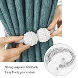 Curtain Straps 1Pc Pearl Magnetic Ball Curtain Tie Rope Backs Buckle Clips Accessory Rods Accessoires Hook Holder Home Decorations In Australia - Darrahopens