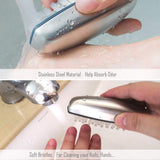 Hand and Nail Brush cleaner,Stainless Steel Soap, fingernail toe Cleaning Scrubbing Brushes & Help Eliminating Smells Absorb Odor