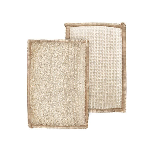 6PCS Bamboo Fiber Sponge Wipe Non-Stick Oil Magic Wipe Scouring Pad Kitchen Dishwashing Brush Pot Cleaning In Australia - Darrahopens