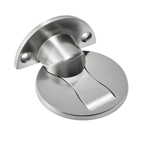 Silvery Floor Mount Door Stopper，Invisible Magnetic Door Stop,Door Catch/Stopper for Bottom of Door，Hold Your Door Open
