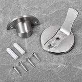 Silvery Floor Mount Door Stopper，Invisible Magnetic Door Stop,Door Catch/Stopper for Bottom of Door，Hold Your Door Open