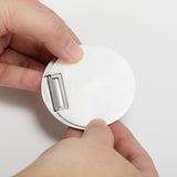 Silvery Floor Mount Door Stopper，Invisible Magnetic Door Stop,Door Catch/Stopper for Bottom of Door，Hold Your Door Open