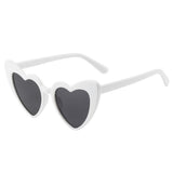 Heart Sunglasses for Women Trendy Cat Eye Love Shaped Sunglasses Vintage Lovely Retro Cute Sun Glasses