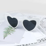 Heart Sunglasses for Women Trendy Cat Eye Love Shaped Sunglasses Vintage Lovely Retro Cute Sun Glasses