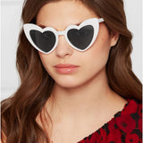 Heart Sunglasses for Women Trendy Cat Eye Love Shaped Sunglasses Vintage Lovely Retro Cute Sun Glasses