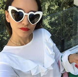 Heart Sunglasses for Women Trendy Cat Eye Love Shaped Sunglasses Vintage Lovely Retro Cute Sun Glasses