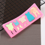Lovely Baby Clothes DIY Silicone Mold, Resin Clay Chocolate Silicone Cake Mold, Fudge Cake Decoration Tool, Wedding Cake Decoration In Australia - Darrahopens