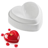 Heart Love Cake Pans, Silicone Making Molds for Baking Jelly Pudding Handmade Soap Candy Chocolate Heart Mousse Cake Mold Tray In Australia - Darrahopens