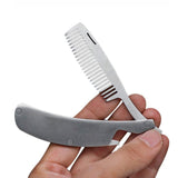 Men's and women's combs, mini pocket combs, stainless steel foldable combs, beard care tools, convenient to use combs In Australia - Darrahopens