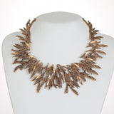 Exaggerated and atmospheric retro design jewelry necklace collarbone chain women's accessories, scarf necklace,