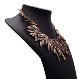 Exaggerated and atmospheric retro design jewelry necklace collarbone chain women's accessories, scarf necklace,
