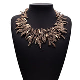 Exaggerated and atmospheric retro design jewelry necklace collarbone chain women's accessories, scarf necklace,