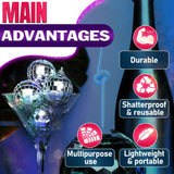 6PCS，Hanging Disco Ball Party Decorations - 6Pcs Mirror Disco Ball Disco Party Decorations Wedding Decor Small Disco Balls In Australia - Darrahopens