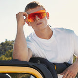 Sports Sunglasses for Men Women Youth Baseball Softball Sunglasses UV400 Protection Cycling Glasses.