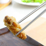 Reusable Silver Chopsticks Dishwasher Safe, Square Lightweight Non-Slip Chop Sticks Easy to Use for Home Kitchen Hotel Restaurant In Australia - Darrahopens