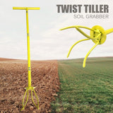 Soil Tiller Long Handle Widely Use Comfortable Grip Handheld Twist Tiller Soil Scarifier Gardening Tool for Farmhouse Yellow In Australia - Darrahopens