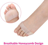 Metatarsal Pads for Women and Men Foot Pads Forefoot Pads Ball of Foot Cushions Soft Gel Pads for Pain Relief - White, 3 Pairs