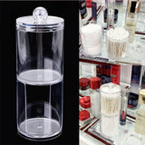 Transparent Cotton Ball Pad Swabs Make Up Pads Dispenser Holder Organizer Container with lid Multifunction Acrylic