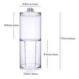 Transparent Cotton Ball Pad Swabs Make Up Pads Dispenser Holder Organizer Container with lid Multifunction Acrylic