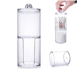 Transparent Cotton Ball Pad Swabs Make Up Pads Dispenser Holder Organizer Container with lid Multifunction Acrylic