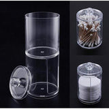Transparent Cotton Ball Pad Swabs Make Up Pads Dispenser Holder Organizer Container with lid Multifunction Acrylic