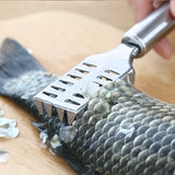 Fish Scaler Fish Scale Planer Remover Scraper Sawtooth Extractor Stainless Steel with Firm Grip Kitchen Tool Scale scraper