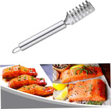 Fish Scaler Fish Scale Planer Remover Scraper Sawtooth Extractor Stainless Steel with Firm Grip Kitchen Tool Scale scraper