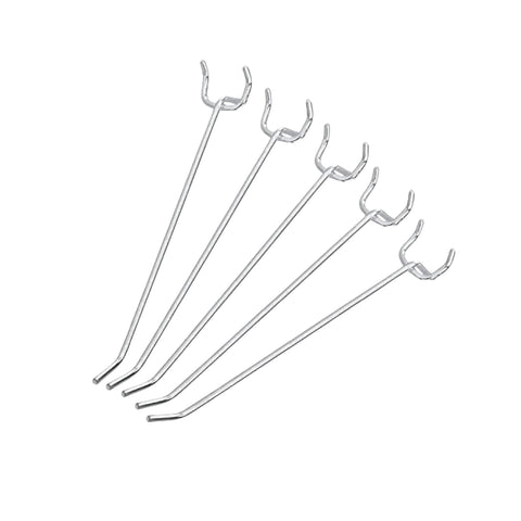 6” Pegboard Hook Organizer Kit, 50 Pack, Hanging Hooks Set for Garage Organization, Great for Wall Hanging and Shelving