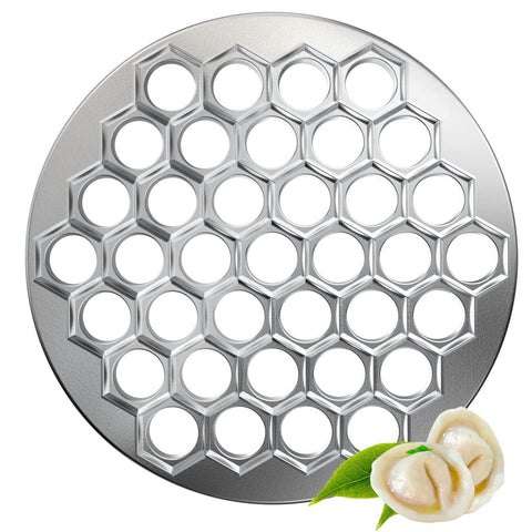 Ravioli Maker Dumplings Mold, 37 Holes Aluminum Alloy  Metal Mold, Kitchen Dumpling Press for Make Dumplings