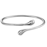 Shining Bangle Bracelets subtle elegance Perfect Jewelry Gifts Dainty Thin Cuff Bangle Bracelets for Women Adjustable (Silver)