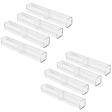 8Pcs Plastic Clear Ballpoint Pen Gift Box Pencil Boxes Empty Bulk Case Collection Set for Business School