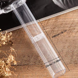 8Pcs Plastic Clear Ballpoint Pen Gift Box Pencil Boxes Empty Bulk Case Collection Set for Business School