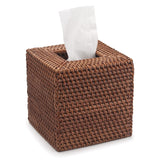 Rattan Tissue Box Cover Natural Woven Facial Napkin Holder Square Open bottom allows  (Honey Brown, 5.5x5.5x5.9 Inch) In Australia - Darrahopens