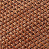 Rattan Tissue Box Cover Natural Woven Facial Napkin Holder Square Open bottom allows  (Honey Brown, 5.5x5.5x5.9 Inch)