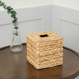 Tissue Box Holder - Tissue Box Cover Square- Wicker Tissues Cube Box Cover -Boho Decorative Woven Facial Tissue Holder  (Square) In Australia - Darrahopens