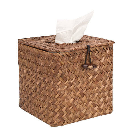 Woven Tissue Box Cover Square,Decorative Tissue Box Holder, Made of Natural Seagrass for Home Office Car Automotive Decoration In Australia - Darrahopens