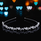 Headband Stylish Rhinestones Princess Crown Flower Leaf  Headband Wedding  for Bride Prom Headband for Women Girl In Australia - Darrahopens