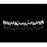 Headband Stylish Rhinestones Princess Crown Flower Leaf  Headband Wedding  for Bride Prom Headband for Women Girl